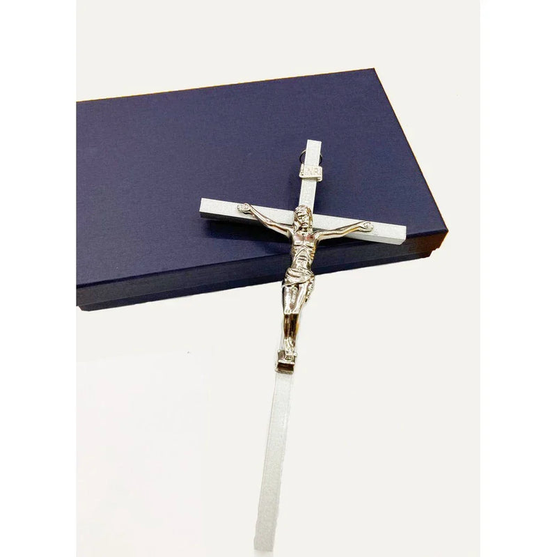 Crucifixo Metal Parede Fino 21 Cm